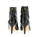 Stivaletto ankle boot nero in morbida pelle con cerniera dietro | 41 |