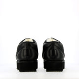 Low shoe in black nappa sheepskin
