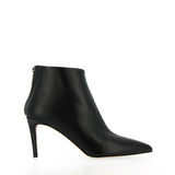 Stivaletto zippato dietro in nappa nero