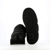 Low shoe in black nappa sheepskin