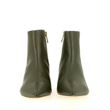 Stivaletto alla caviglia zippato in pelle grigio