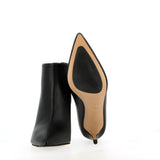 Stivaletto zippato dietro in nappa nero