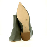 Stivaletto alla caviglia zippato in pelle grigio