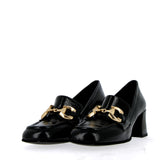Mocassino in naplak nero con fibbia dorata | 36.5 |