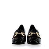 Mocassino in naplak nero con fibbia dorata | 36.5 |