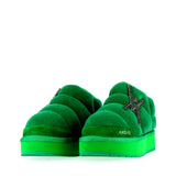 Scarpa bassa Verde interno in pelo con accessorio