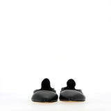 Ballerina flat sfoderata in nappa nero