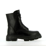 Combat boot in pelle nera