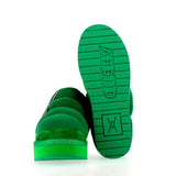 Scarpa bassa Verde interno in pelo con accessorio