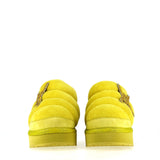Low shoe Lime fur interior with embellishment