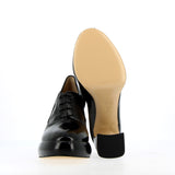Black naplack lace-up shoes with high heel and plateau | 36 | | 40 | | 41 |
