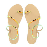 Sandalo basso gold cangiante multicolor