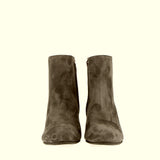 Ankle boot in camoscio grigio