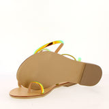 Sandalo basso gold cangiante multicolor