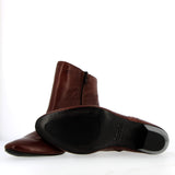 Stivaletto in morbida pelle boheme con zip
