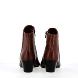Stivaletto in morbida pelle boheme con zip