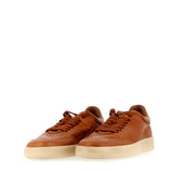 Sneaker cuoio in pelle supersoft