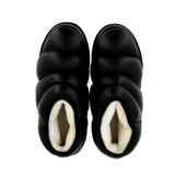 Low shoe in black nappa sheepskin