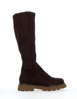 Stivale vegan stretch testa di moro con zip