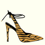 Zebra pony skin sandal | 41 |