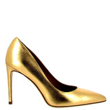 Decolleté Oro tacco alto in nappa