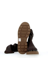 Stivale vegan stretch testa di moro con zip