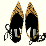 Zebra pony skin sandal | 41 |