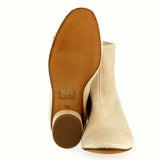 Supersoft ankle boot in tapioca leather