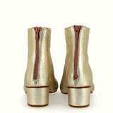 Stivaletto supersoft laminato argento effetto vintage