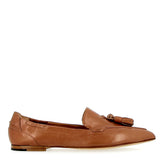 mocassino morbido toffee con fiocchetti