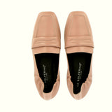 Mocassino morbido in nappa  beige