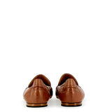 mocassino morbido toffee con fiocchetti