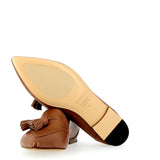 mocassino morbido toffee con fiocchetti