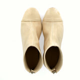 Supersoft ankle boot in tapioca leather
