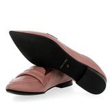 Mocassino in nappa supersoft color cipria