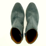 Stivaletto in camoscio color jeans