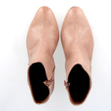 Stivaletto zippato color peonia