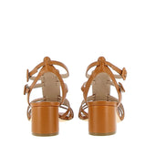Giulia Sandalo Gladiator cinturini in nappa cuoio