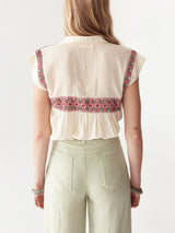Tina blouse in Cachemira Moutarde