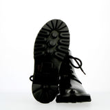 Stringata alta in nappa nera