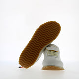 Sneaker allacciata in morbida pelle bianca