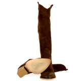 Texano sfoderato in camoscio moro