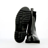 Stivaletto Chelsea nero con elastici in lana
