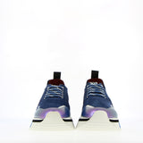 Denim suede sneaker with superflex sole