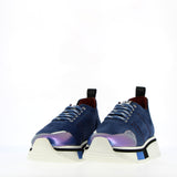 Denim suede sneaker with superflex sole
