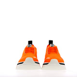 Fluo orange elastic texture sneaker with superflex sole