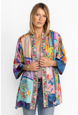 KIMONO DOUBLE IN STAMPA FIORATA