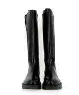 High Chelsea boot in black leather