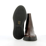 Stivaletto Chelsea basso in pelle cioccolato