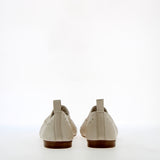Scarpa traforata offwhite in nappa da guanto